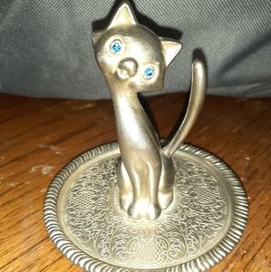 Vintage cat ring holder